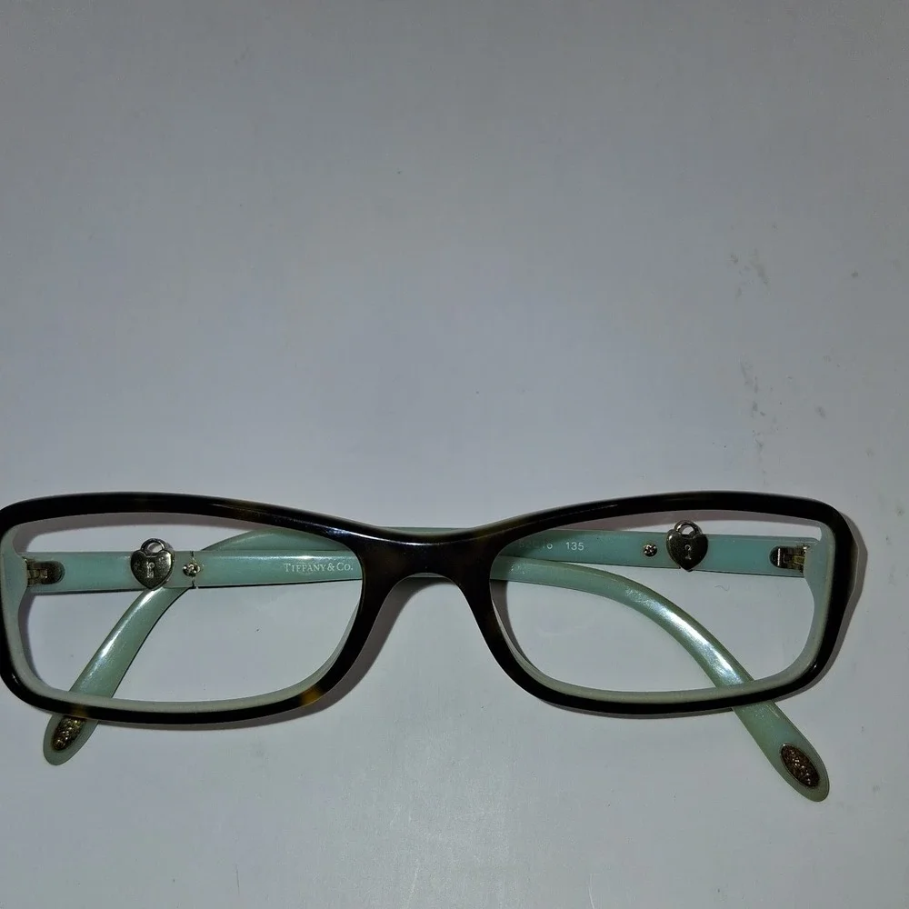 Tiffany & Co. Eyeglasses Frames TF 2061 8134 52- 16- 135 Tortoise Blue Gold